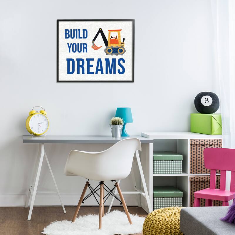 Stupell Build Your Dreams Framed Giclee Art Design By Conrad Knutsen