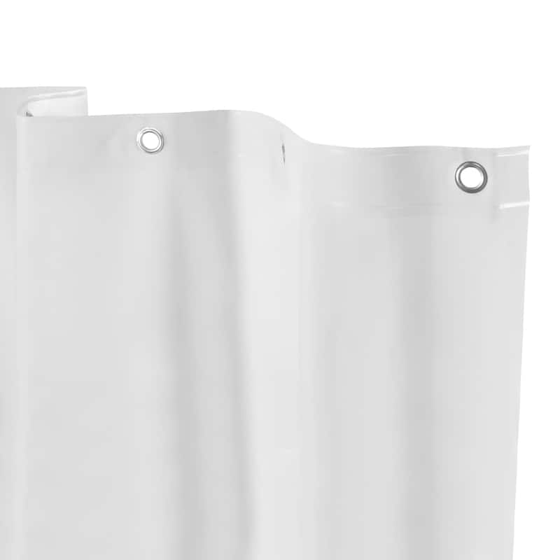 Kenney Microban Protected Medium Weight PEVA Shower Liner, 70" W x 72" H - Frosted