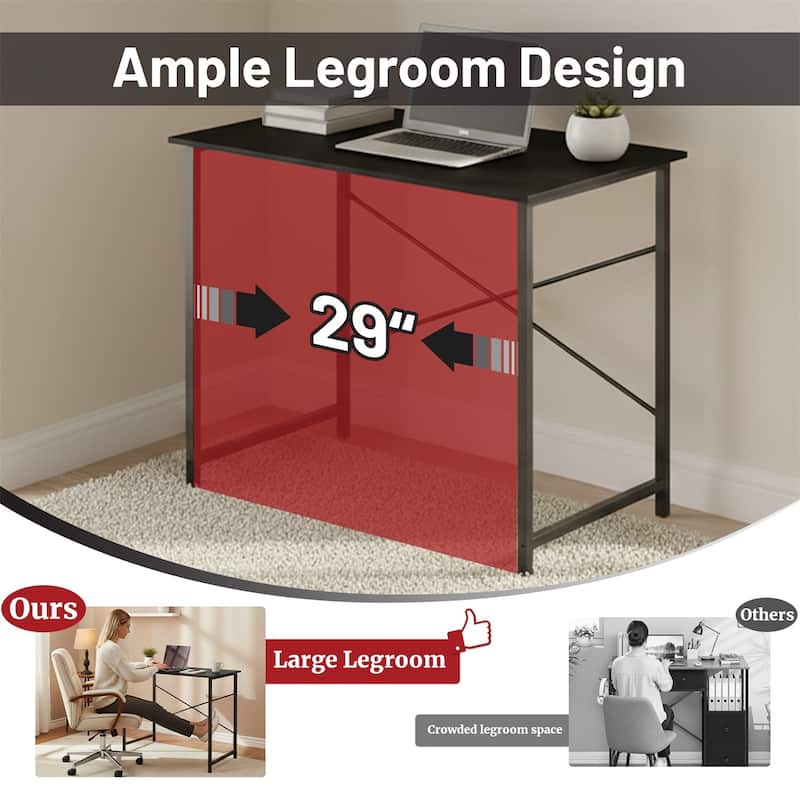 Computer Office Desk 31 Inch Kids Student Study Writing Work, Modern Simple Home Bedroom PC Table