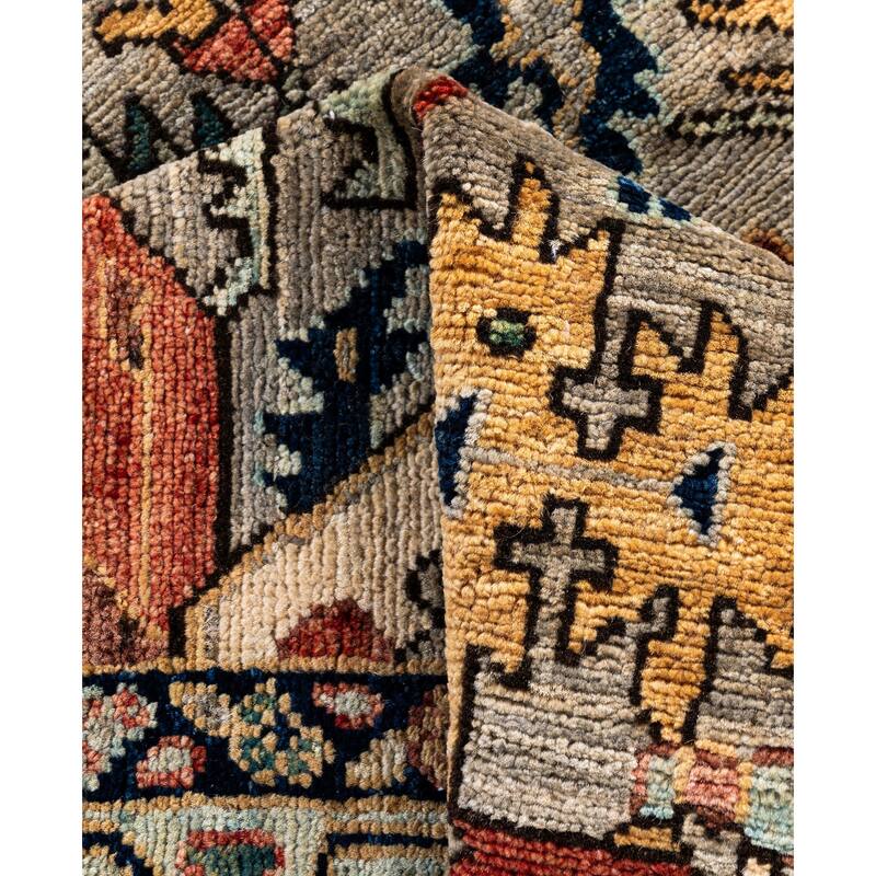 Serapi One-of-a-Kind Hand-Knotted Area Rug - Gray - 3' 11" x 5' 10"