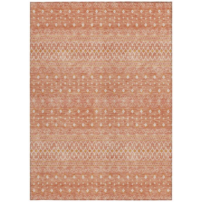 HomeRoots Tribal Transitional Rectangle Outdoor Rug