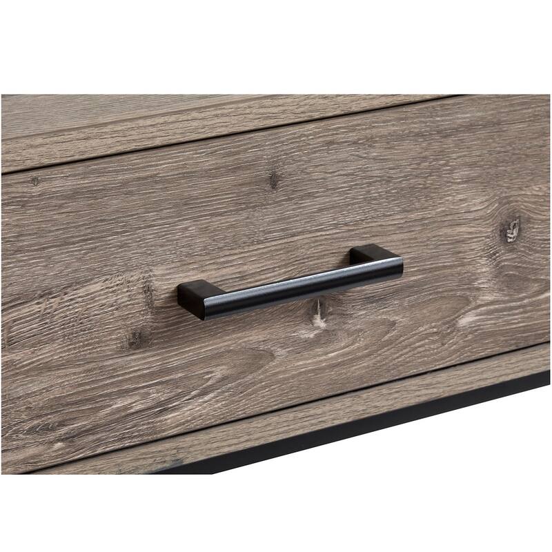 Magnussen Home Fenwick Whitetail Brown and Smoke Glass Rectangular Sofa Table - 48''W x 16''D x 28''H