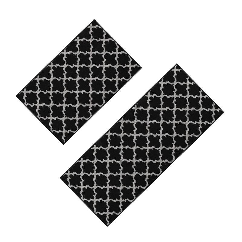 Wool Effect Arabesque Kitchen Mat