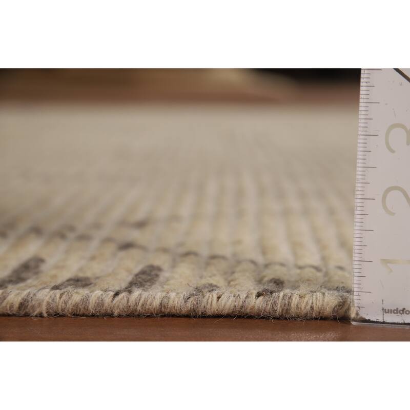 Trellis Moroccan Oriental Area Rug Hand-Knotted Wool Carpet - 5'6" x 8'7"