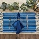 preview thumbnail 19 of 18, DII Natural Tonal Stripe With Fringe Placemat (Set of 6)