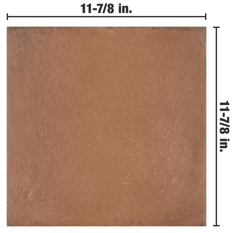 Merola Tile Amaia Rojo 11-7/8" x 11-7/8" Porcelain Floor and Wall Tile