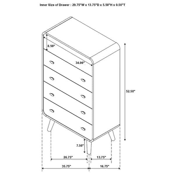 dimension image slide 24 of 68, Robyn Upholstered Tufted Bedroom Set Dark Walnut