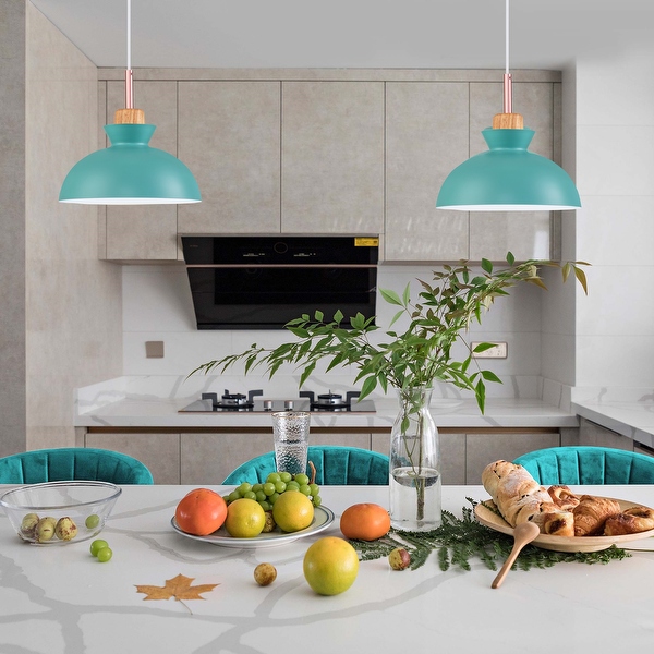 Blue metal pendant light sale
