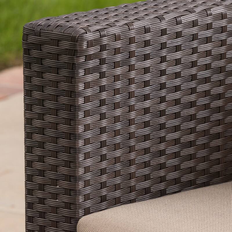 Puerta Outdoor 4-piece Chat Set with Cover by Christopher Knight Home