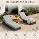 preview thumbnail 103 of 112, Patio Recline Chairs Adjustable Chaise Lounge with Cushions (Set of 2)
