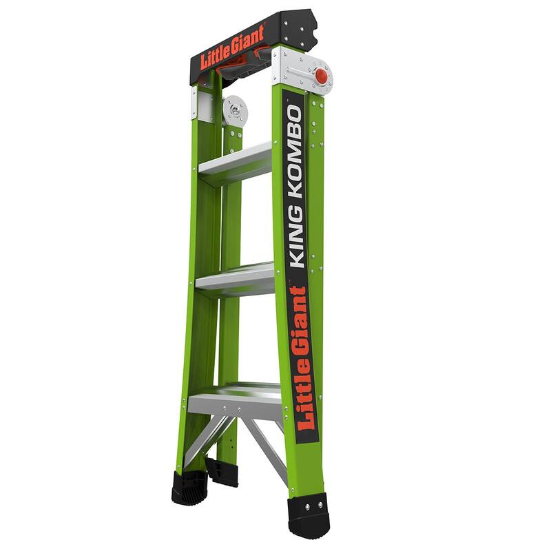 Little Giant King Kombo Professional 4'-7' Fiberglass 3-in-1 Ladder
