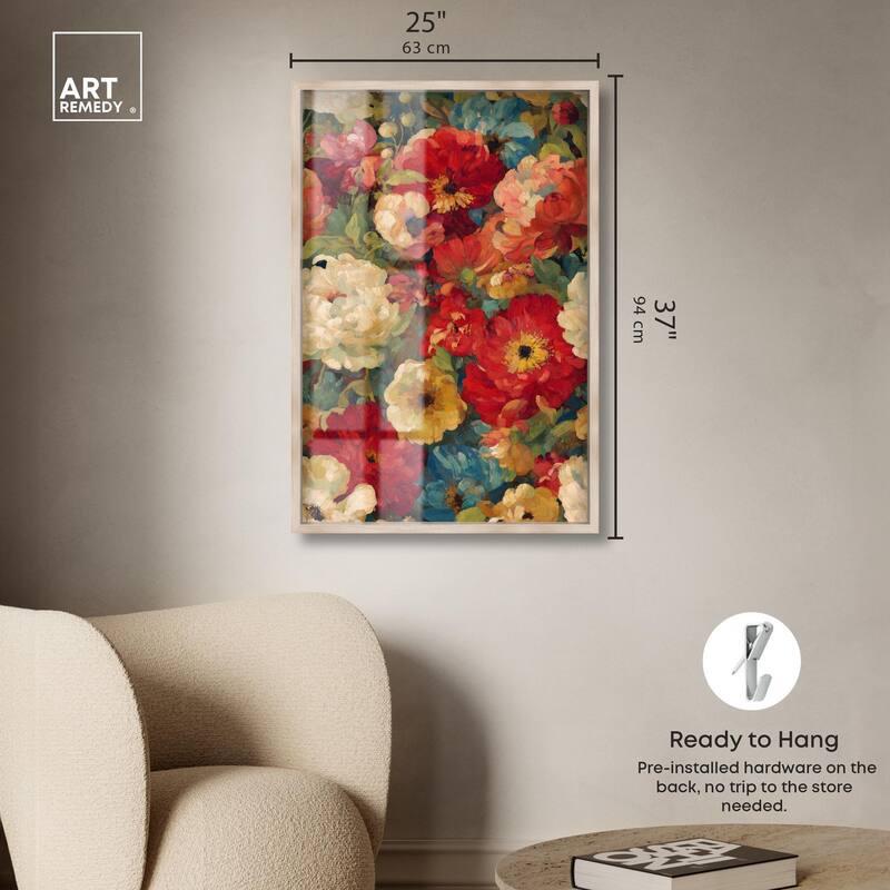 Garden Tapestries II Shadowbox by Art Remedy