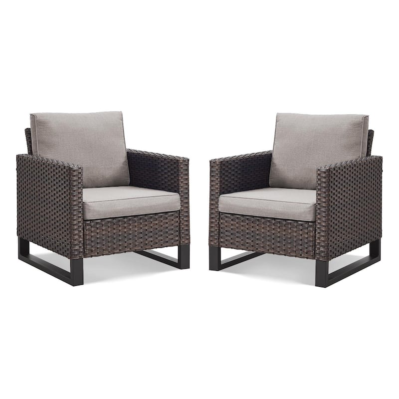 Gymojoy Outdoor PE Rattan Wicker Chairs
