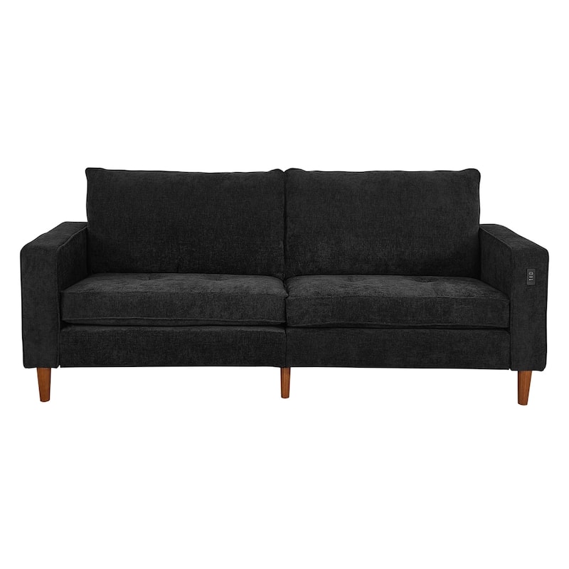 82.7" Sofas for Living Room, Comfy Love Seat Couches, Corduroy Loveseat Sofa,, Easy Assembly with USB