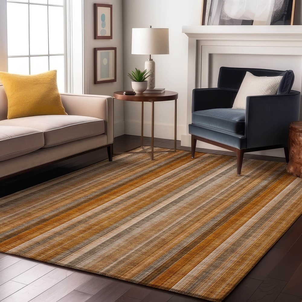 Premium Washable Super Soft Modern Stripes Mayfield Rug