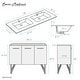 preview thumbnail 47 of 45, Swiss Madison Annecy 60" Double, Two Doors, One Drawer, Bathroom Vanity