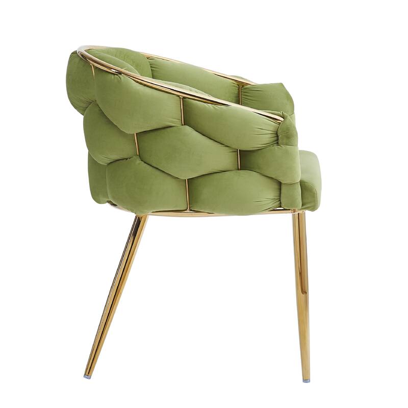 Velvet Handmade Accent Chairs (Set of 2)