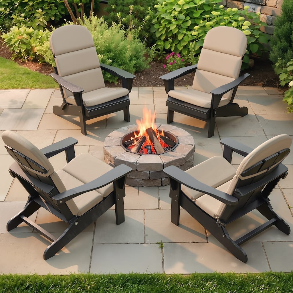 Crestlive Products Outdoor Adirondack Chair Cushion Patio Chair Pad