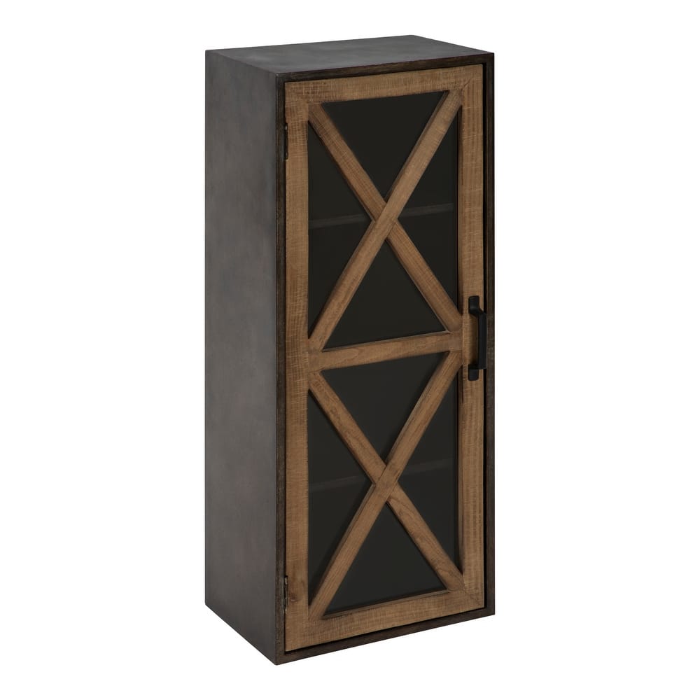 Kate and Laurel Mace Rustic Decorative Cabinet - 12x8x30