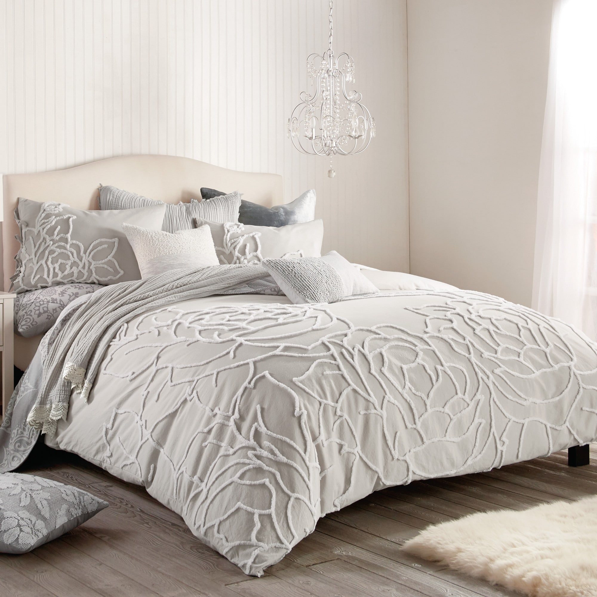 Peri Home Chenille Rose Duvet Set