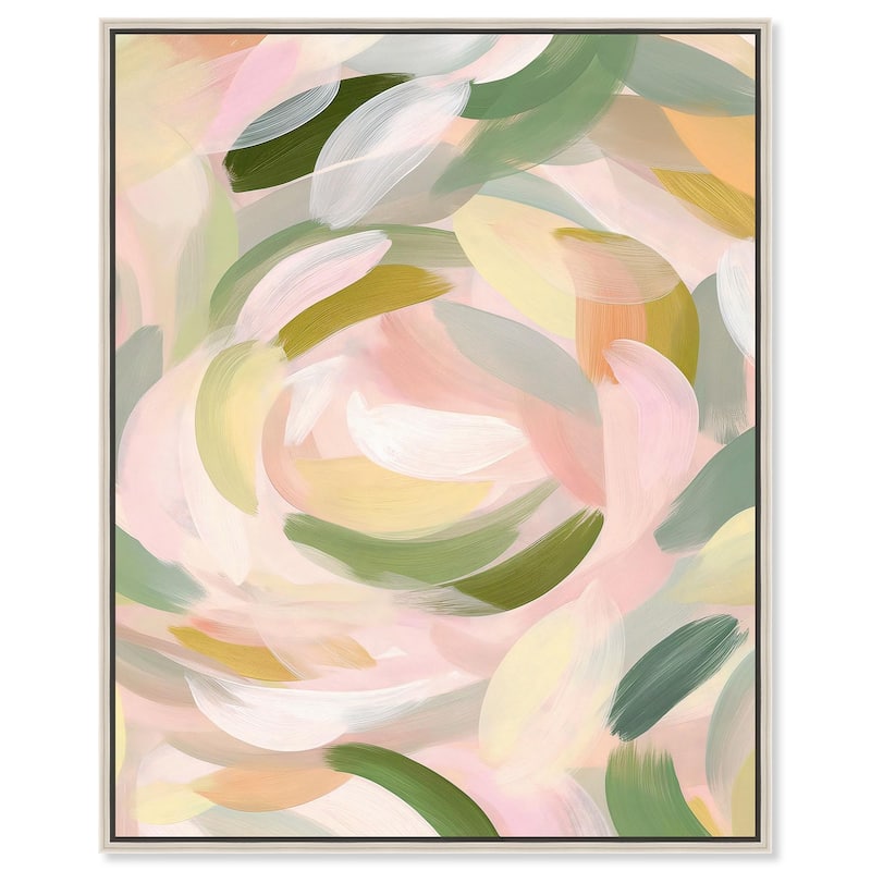 Brushstroke II Canvas by Art Remedy - 30" x 36" - Silver