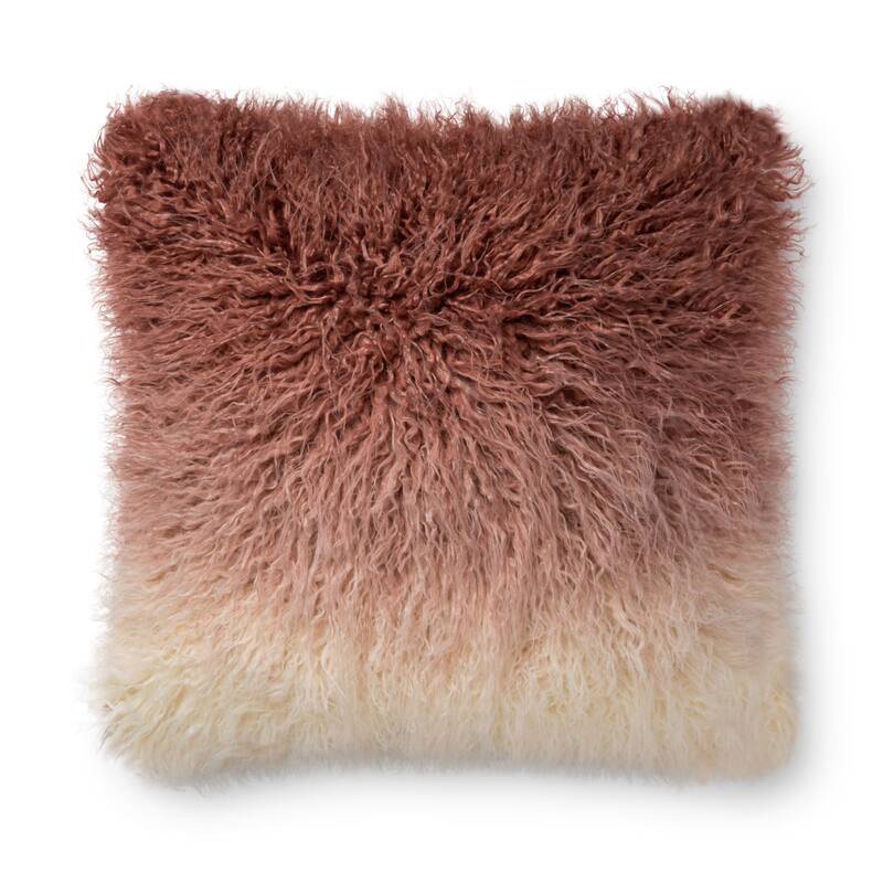 Alexander Home Libby Faux Fur Ombre Throw Pillow
