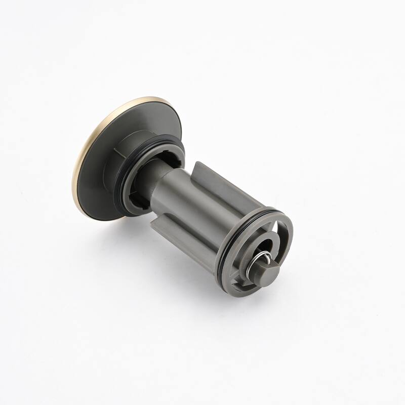 Modern Single Handle Bathroom Sink Faucet with Deck Plate and Drain Assembly, Fingerprint Resistant, Single Hole