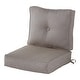 preview thumbnail 28 of 74, Sunbrella 2-Piece Premium Deep Seat Outdoor Cushion Set Cast Ash