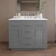 Option Dark Gray / White Quartz Top / Brushed Nickel