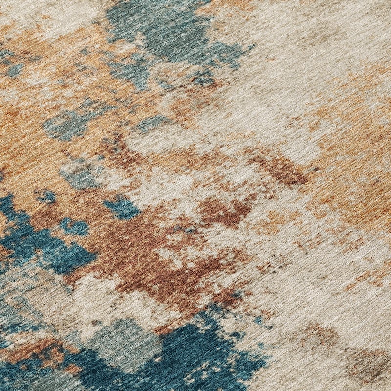 HomeRoots Abstract Transitional Rectangle Outdoor Rug