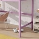 preview thumbnail 5 of 28, Modern Minimalistic Twin Size High Loft Bed with Built-in Desk and Ladder for Kids' Room