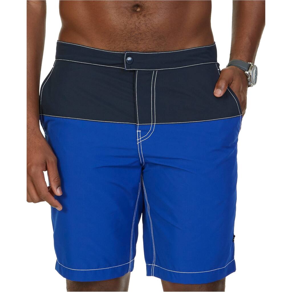 Nautica Mens Quick Dry Swim Bottom Trunks, Blue, 36