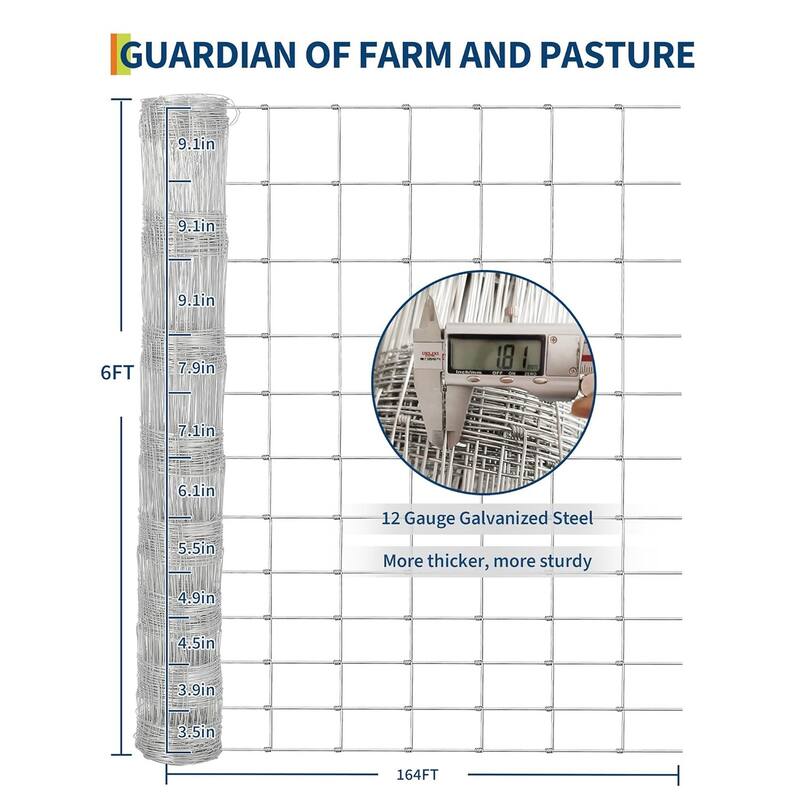 Heavy Duty Farm Fence, with Thick Zinc Coating
