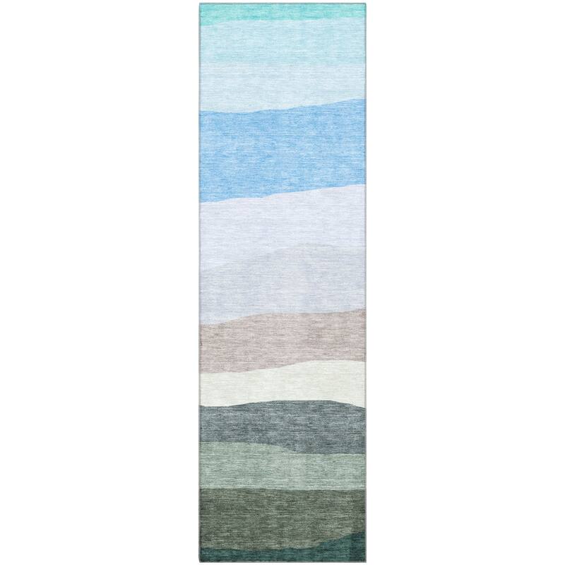 Premium Washable Super Soft Ombre Stripe Mayfield Rug