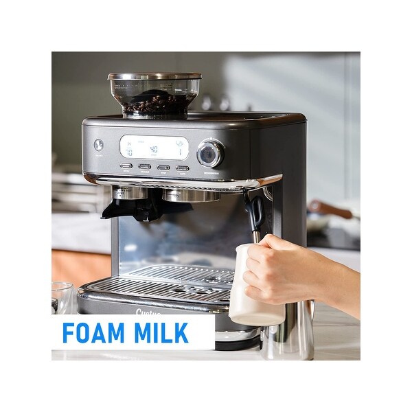 Cyetus Espresso Machine with Coffee Grinder and Milk Steam Wand
