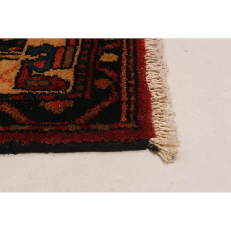 ECARPETGALLERY Hand-knotted Anadol Red Wool Rug - 3'7 x 11'2