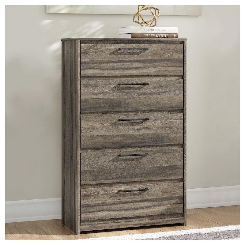Signature Design by Ashley Baystorm Brown Chest of Drawers - Brown - 5-drawer