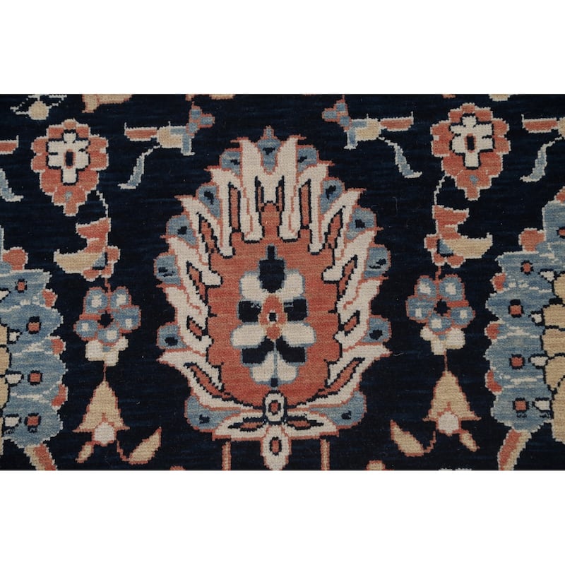 Floral Wool Sultanabad Ziegler Turkish Oriental Area Rug Hand-knotted - 9'9" x 13'0"