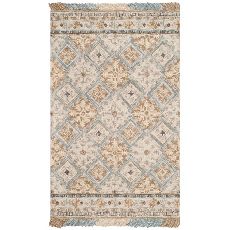 SAFAVIEH Handmade Blossom Kokoro Modern Floral Wool Rug