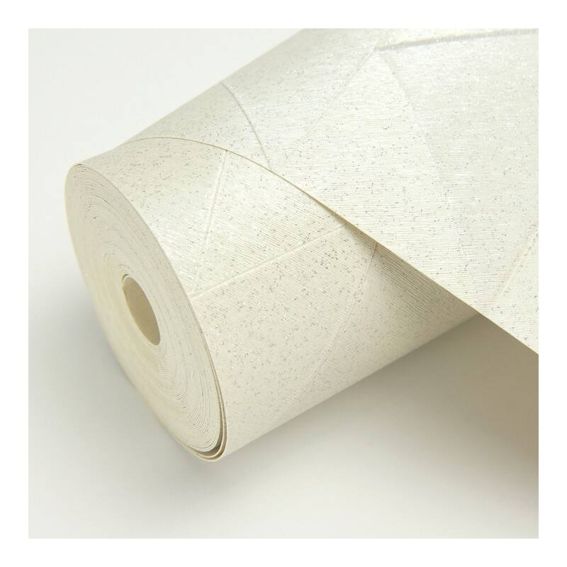 Fine Decor Matrix Silver Triangle Wallpaper - 20.5 x 396 x 0.025