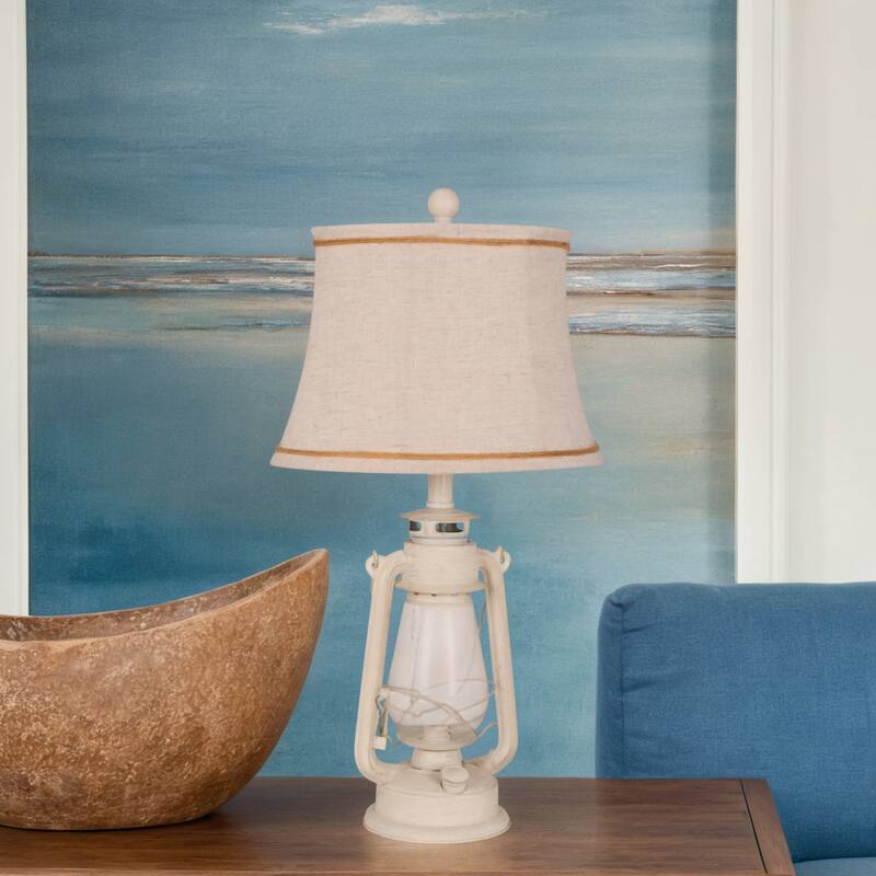 24" Table Lamp, Cream (Set of 2) - 23.5