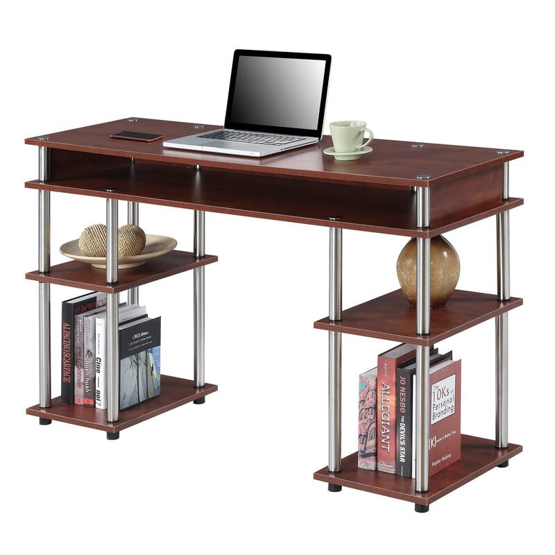 Convenience Concepts Designs2Go No Tools Student Desk with Shelves