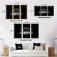 preview thumbnail 4 of 12, Designart "Sexy Golden Metallized Female Lips I" Modern Framed Canvas Wall Art Set of 3 - 4 Colors of Frames