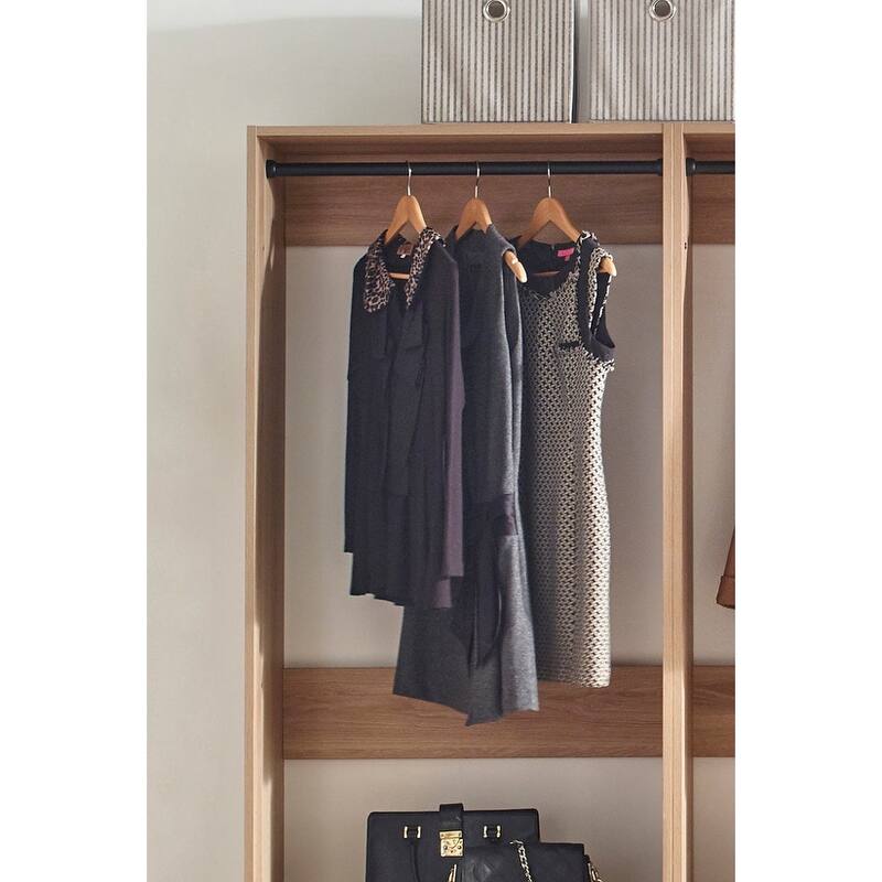 Prosper Oak Freestanding Walk in Wood Closet System