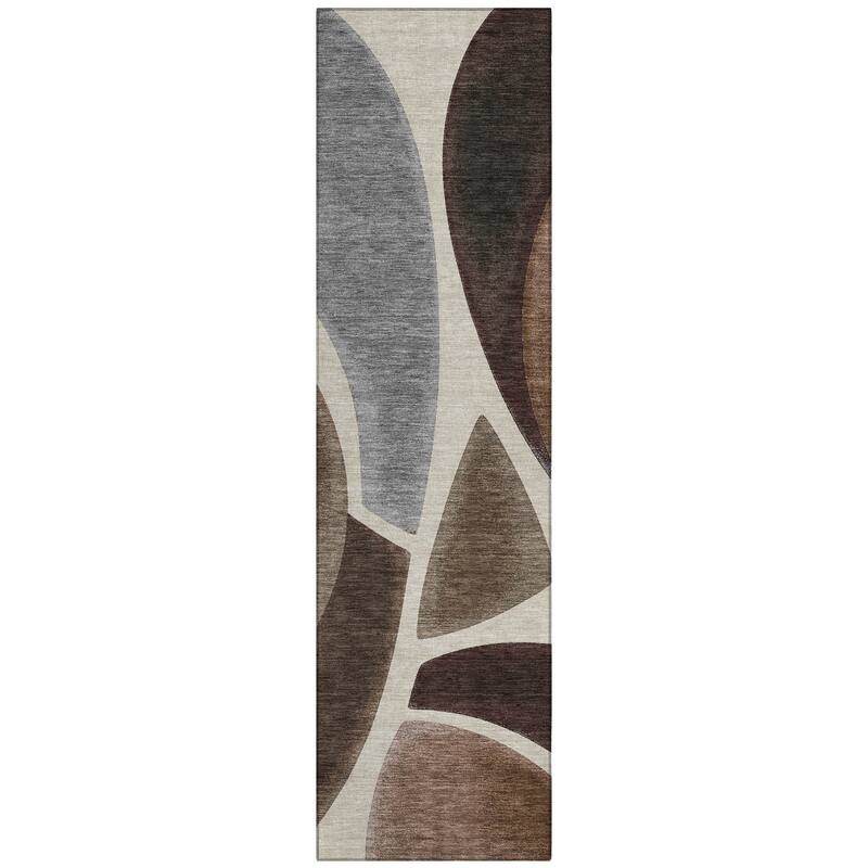 Machine Washable Indoor/ Outdoor Modern Hays Chantille Rug