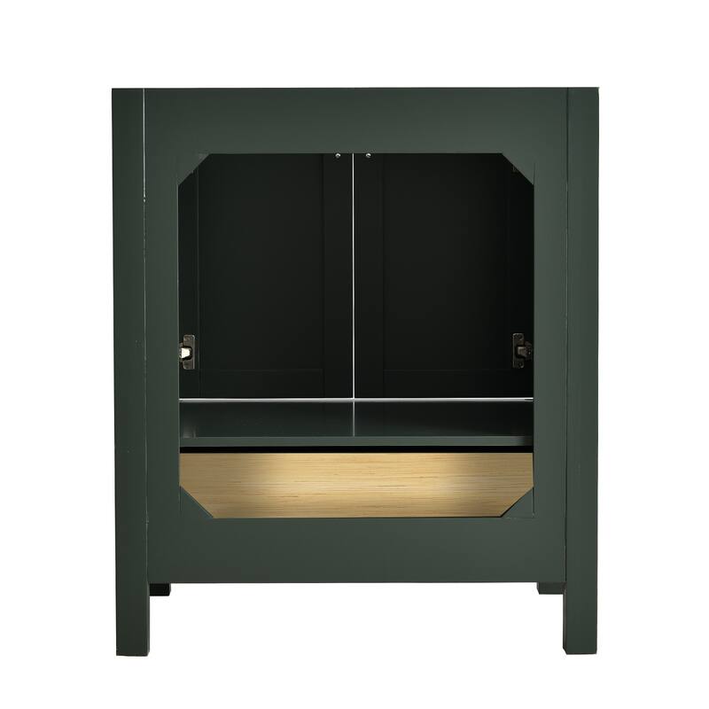 StarrySky 30 inch Undermount Single Sink Bathroom Vanity with Engineered Carrara Marble Top