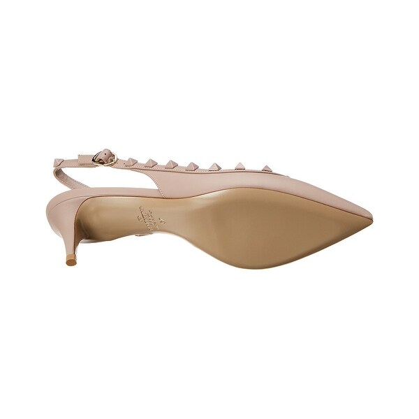 valentino rockstud 50 leather slingback pump