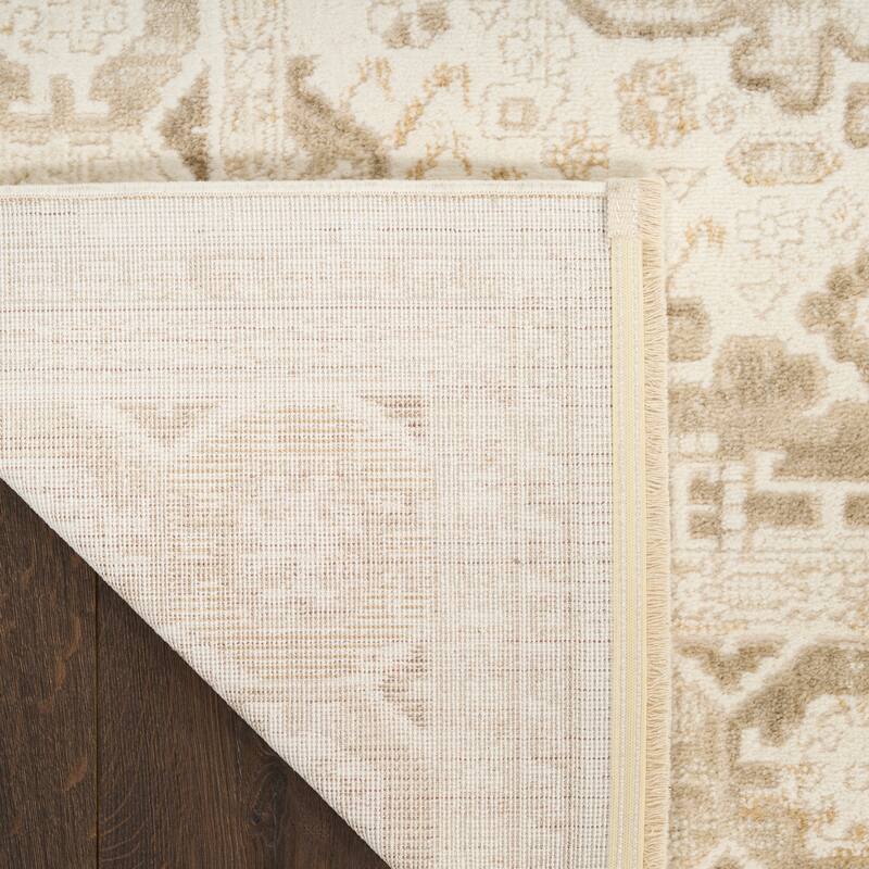 Nourison Pardis Indoor only Cream / Ivory Persian Area Rug