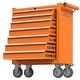 preview thumbnail 1 of 28, 7-Drawer Heavy Duty Rolling Tool Chest Tool Storage Box - N/A Orange