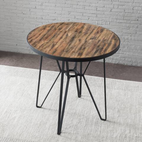 48" Round Dining Table with Iron Legs